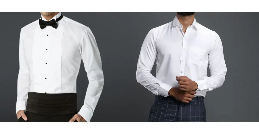 انواع پراهن مردانه بر اساس مدل پلاکت (نوار دکمه)